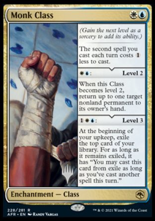 Monk Class (Promo Pack) [Dungeons & Dragons: Adventures in the Forgotten Realms Promos] | Card Citadel