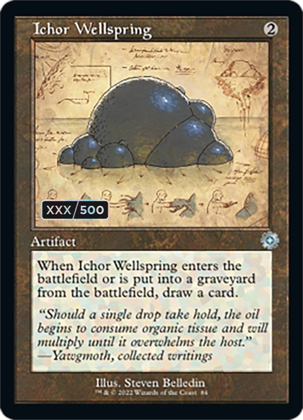 Ichor Wellspring (Retro Schematic) (Serial Numbered) [The Brothers' War Retro Artifacts] | Card Citadel