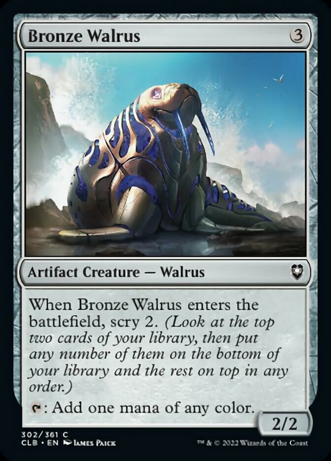 Bronze Walrus [Commander Legends: Battle for Baldur's Gate] | Card Citadel