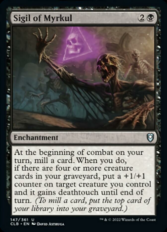 Sigil of Myrkul [Commander Legends: Battle for Baldur's Gate] | Card Citadel