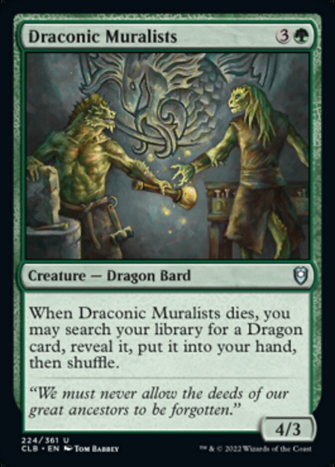 Draconic Muralists [Commander Legends: Battle for Baldur's Gate] | Card Citadel