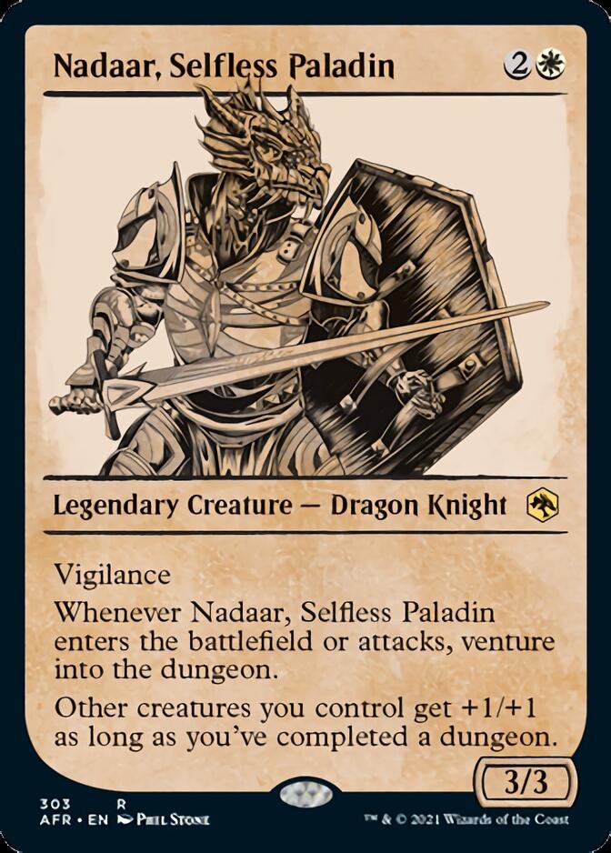 Nadaar, Selfless Paladin (Showcase) [Dungeons & Dragons: Adventures in the Forgotten Realms] | Card Citadel