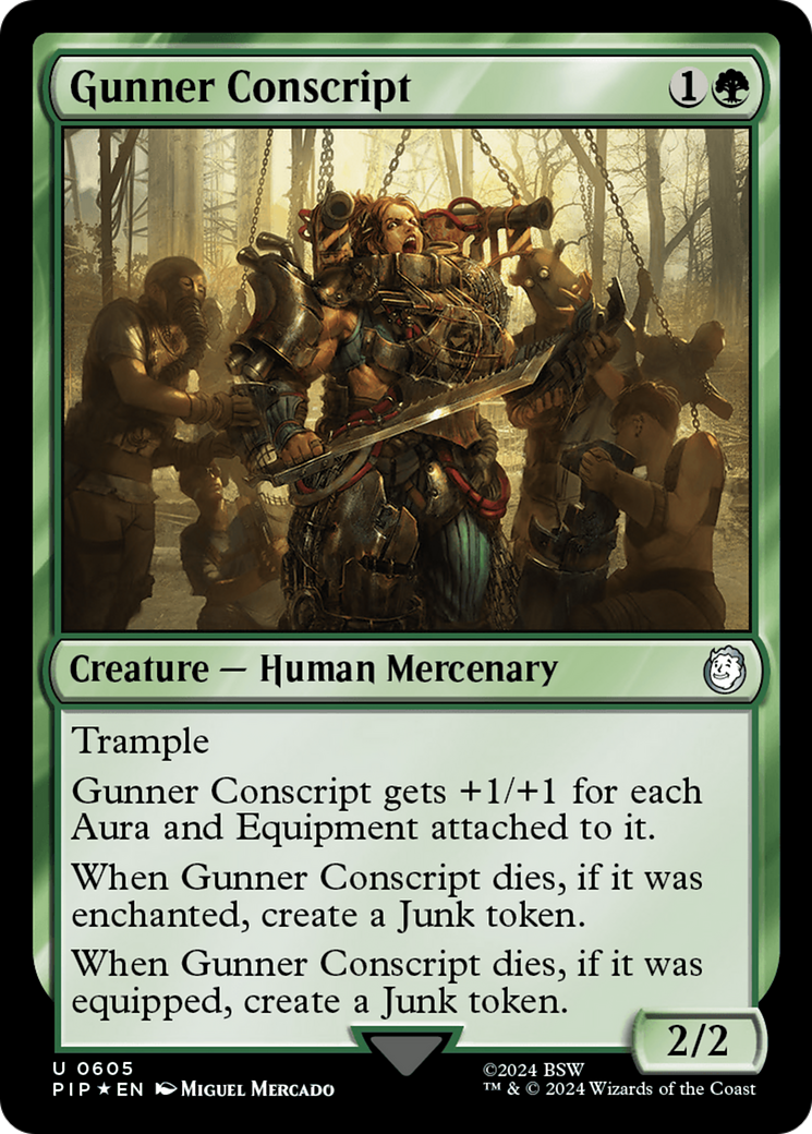 Gunner Conscript (Surge Foil) [Fallout] | Card Citadel