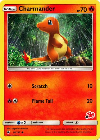 Charmander (18/147) (Charizard Stamp #42) [Battle Academy 2020] | Card Citadel