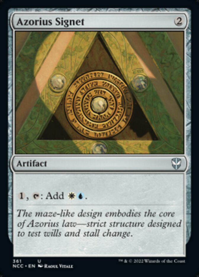 Azorius Signet [Streets of New Capenna Commander] | Card Citadel