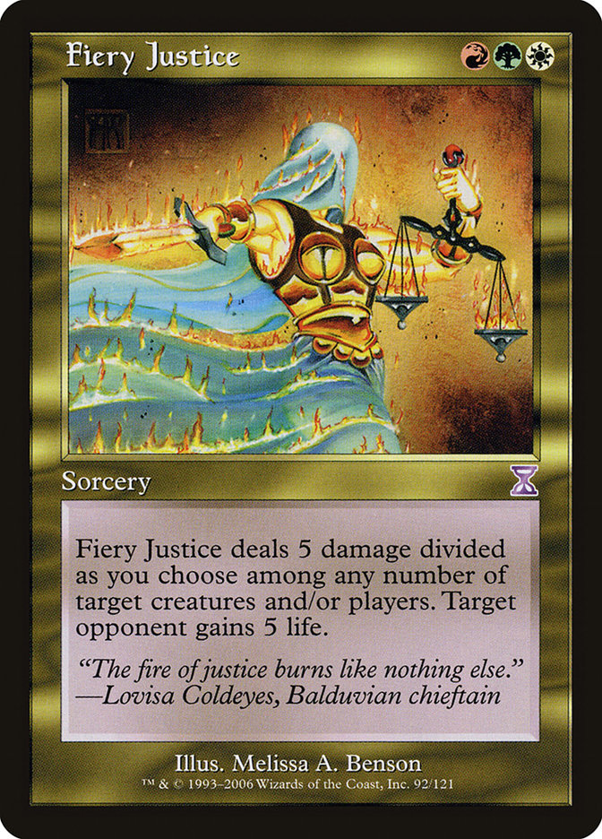 Fiery Justice [Time Spiral Timeshifted] | Card Citadel