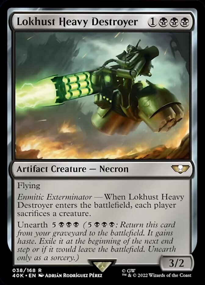 Lokhust Heavy Destroyer (Surge Foil) [Universes Beyond: Warhammer 40,000] | Card Citadel