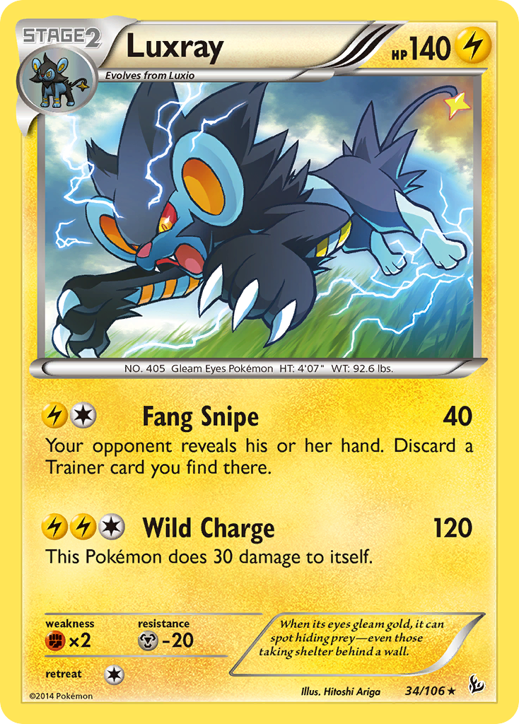 Luxray (34/106) [XY: Flashfire] | Card Citadel