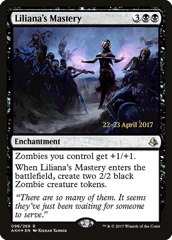 Liliana's Mastery (Prerelease Promo) [Amonkhet Prerelease Promos] | Card Citadel