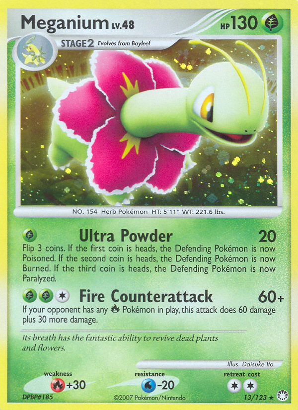 Meganium (13/123) [Diamond & Pearl: Mysterious Treasures] | Card Citadel