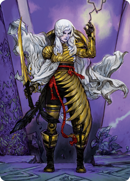 The Wandering Emperor 1 Art Card [Kamigawa: Neon Dynasty Art Series] | Card Citadel