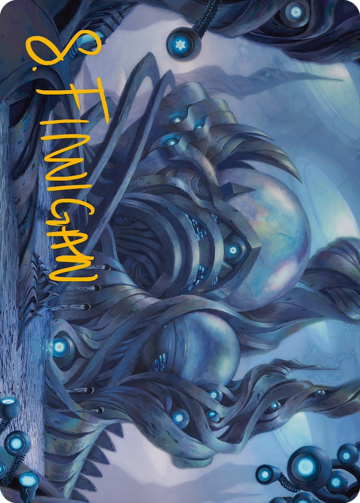 The Surgical Bay Art Card (Gold-Stamped Signature) [Phyrexia: All Will Be One Art Series] | Card Citadel