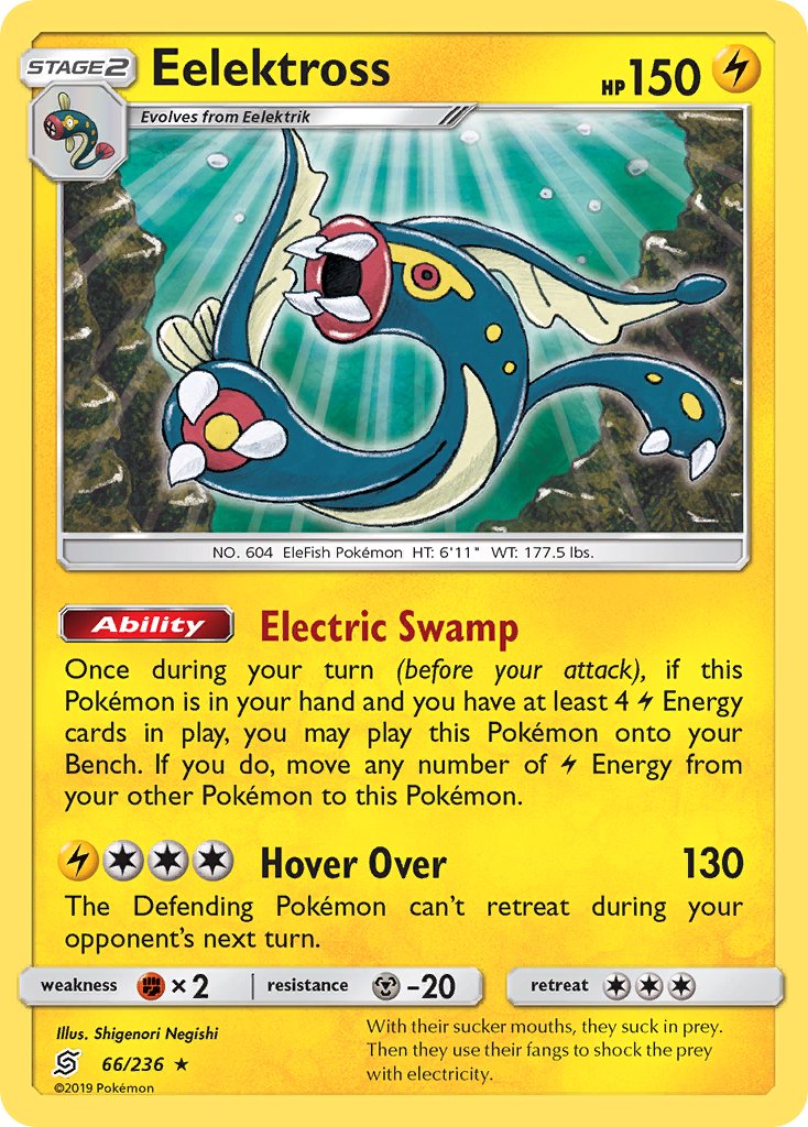 Eelektross (66/236) (Theme Deck Exclusive) [Sun & Moon: Unified Minds] | Card Citadel