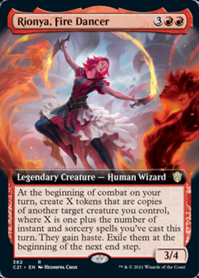 Rionya, Fire Dancer (Extended) [Commander 2021] | Card Citadel