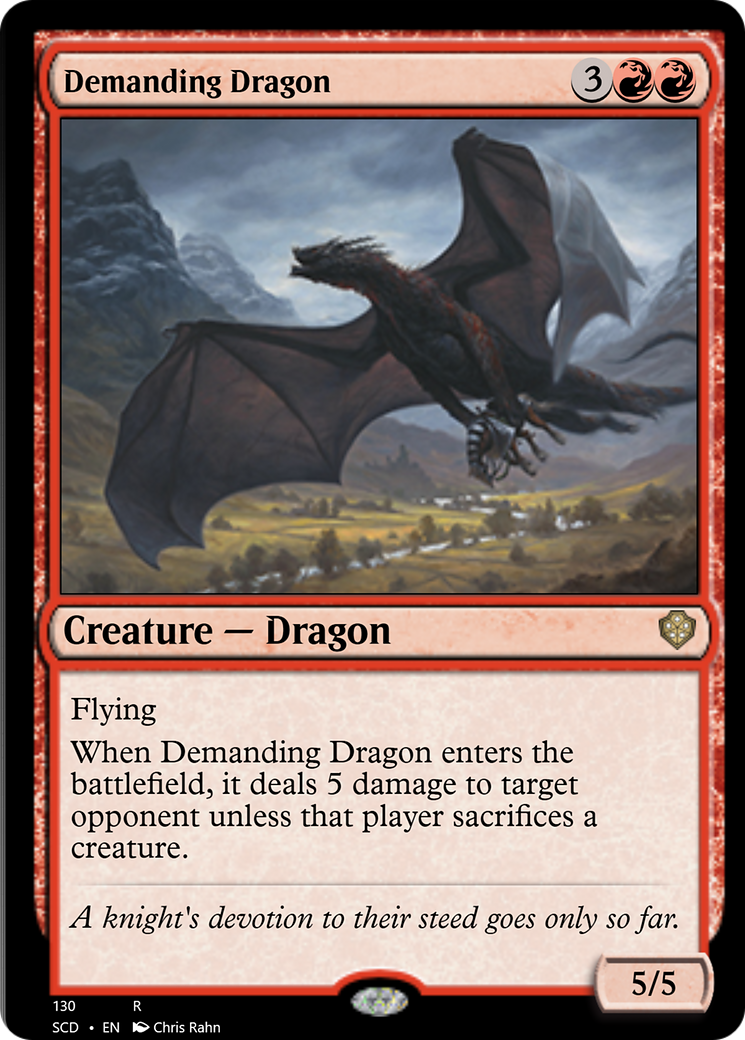 Demanding Dragon [Starter Commander Decks] | Card Citadel