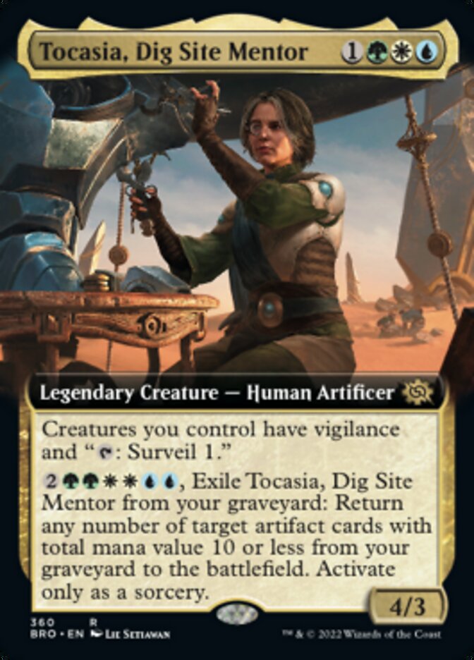 Tocasia, Dig Site Mentor (Extended Art) [The Brothers' War] | Card Citadel