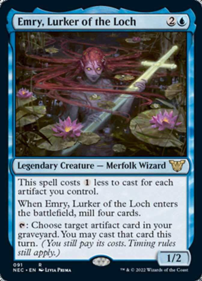 Emry, Lurker of the Loch [Kamigawa: Neon Dynasty Commander] | Card Citadel