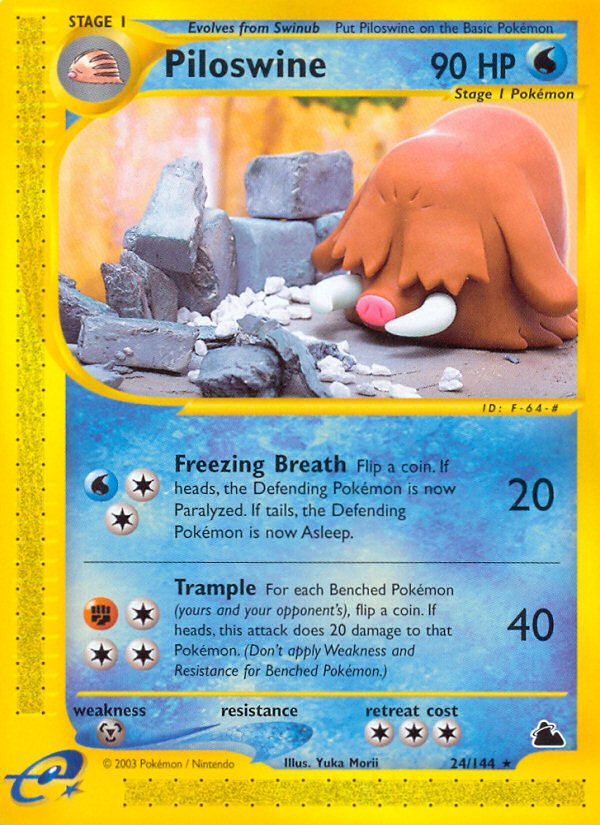 Piloswine (24/144) [Skyridge] | Card Citadel