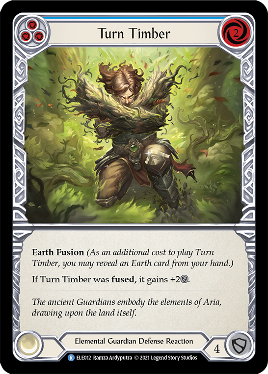 Turn Timber (Blue) [ELE012] (Tales of Aria)  1st Edition Normal | Card Citadel