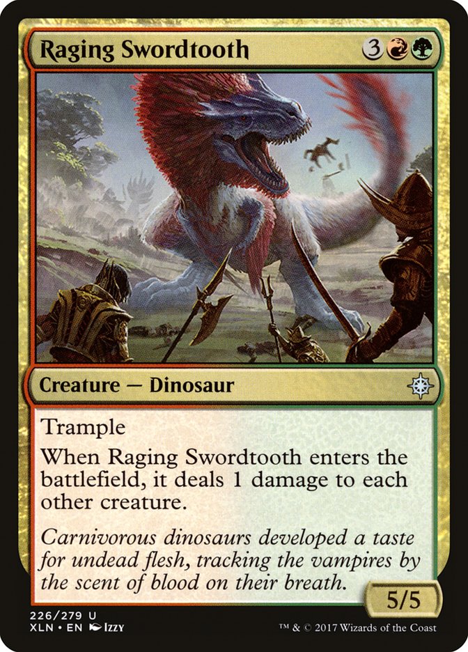 Raging Swordtooth [Ixalan] | Card Citadel