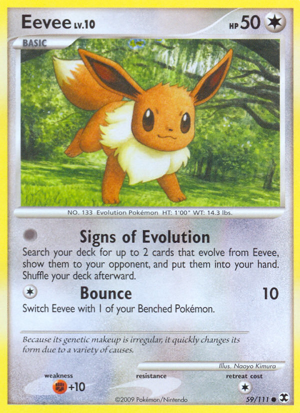 Eevee (59/111) [Platinum: Rising Rivals] | Card Citadel