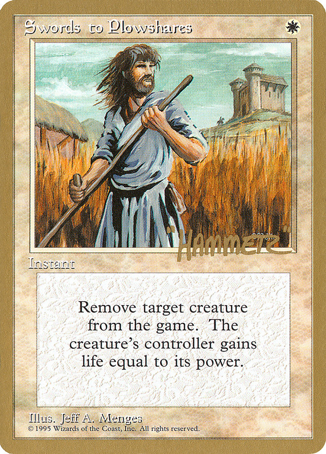 Swords to Plowshares (Shawn "Hammer" Regnier) [Pro Tour Collector Set] | Card Citadel