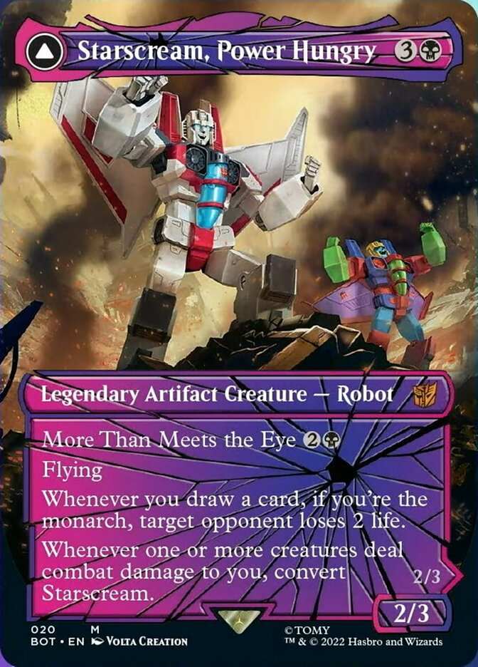 Starscream, Power Hungry // Starscream, Seeker Leader (Shattered Glass) [Universes Beyond: Transformers] | Card Citadel