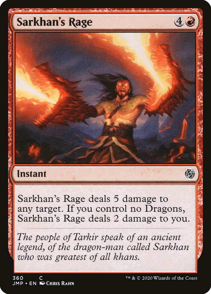 Sarkhan's Rage [Jumpstart] | Card Citadel