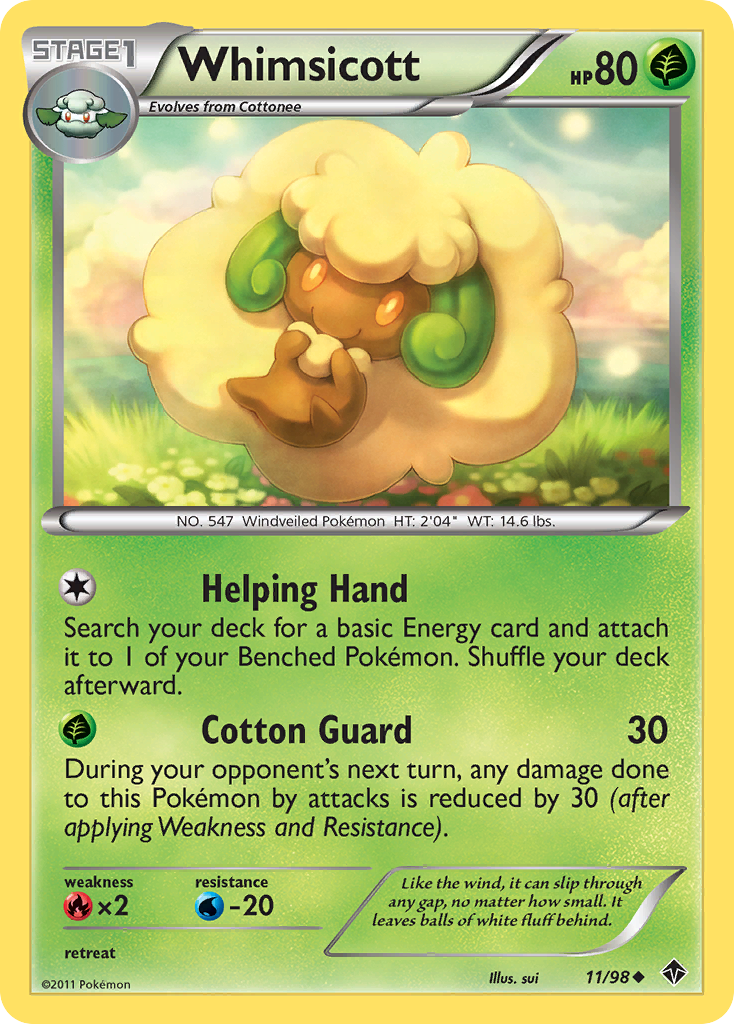 Whimsicott (11/98) [Black & White: Emerging Powers] | Card Citadel