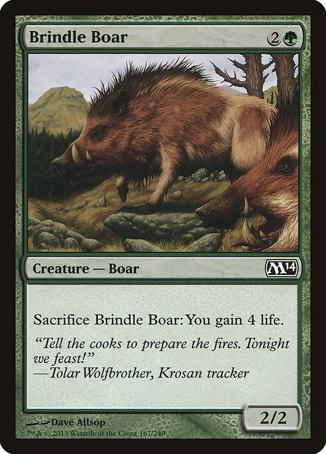 Brindle Boar [Magic 2014] | Card Citadel