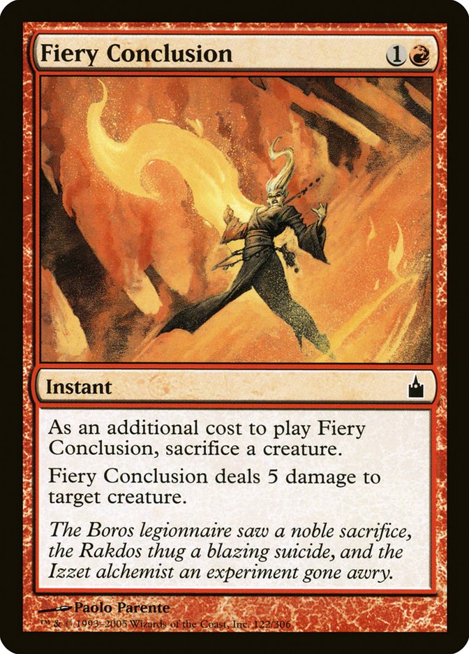 Fiery Conclusion [Ravnica: City of Guilds] | Card Citadel
