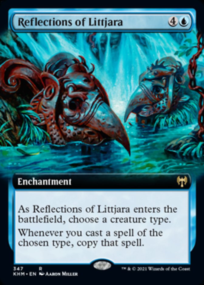 Reflections of Littjara (Extended Art) [Kaldheim] | Card Citadel