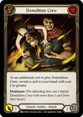 Demolition Crew (Yellow) [U-WTR180] (Welcome to Rathe Unlimited)  Unlimited Normal | Card Citadel