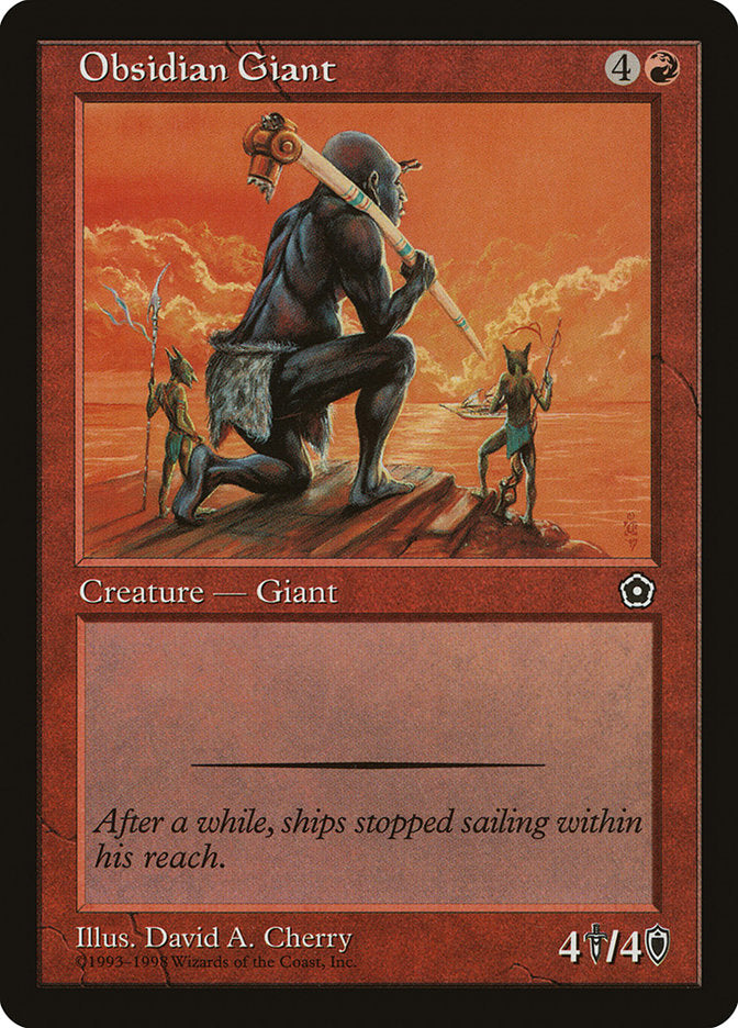 Obsidian Giant [Portal Second Age] | Card Citadel