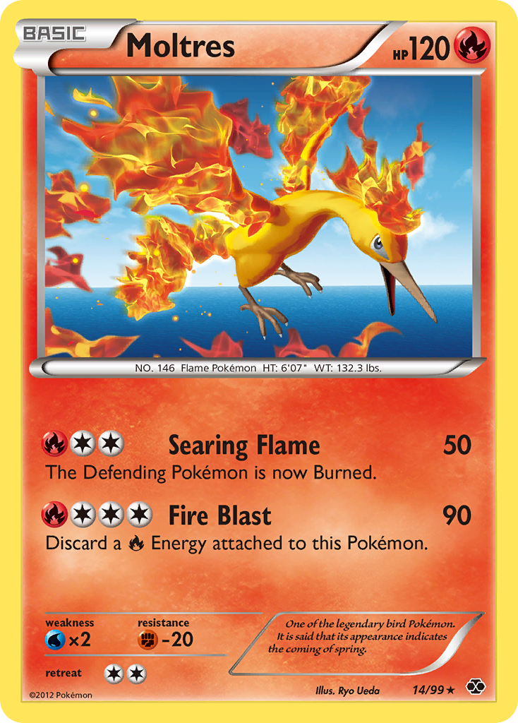 Moltres (14/99) [Black & White: Next Destinies] | Card Citadel