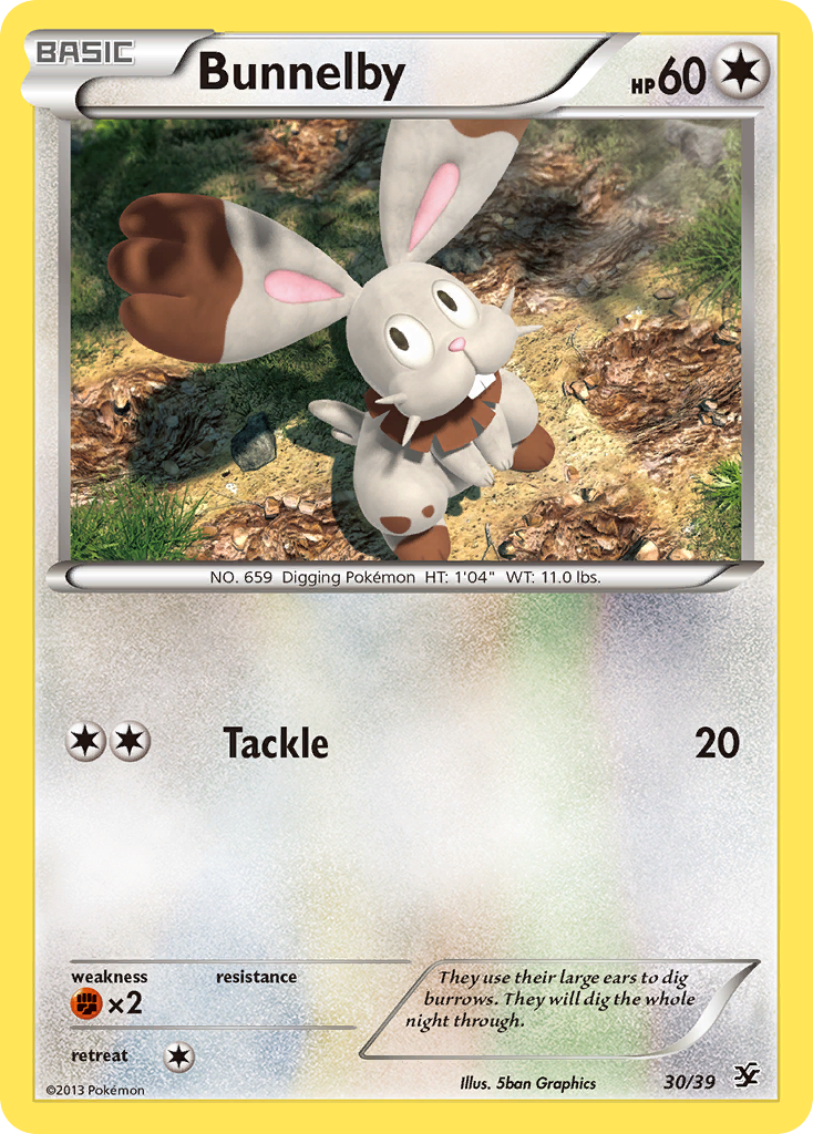 Bunnelby (30/39) [XY: Kalos Starter Set] | Card Citadel