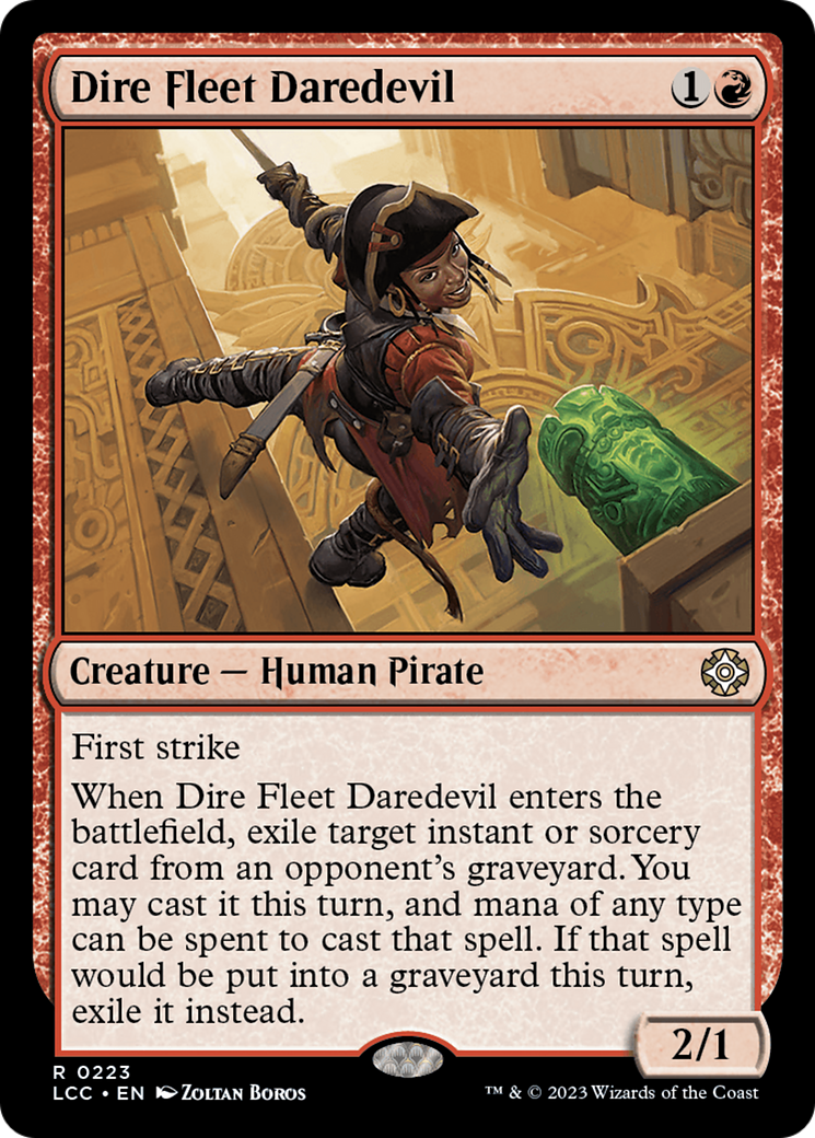 Dire Fleet Daredevil [The Lost Caverns of Ixalan Commander] | Card Citadel