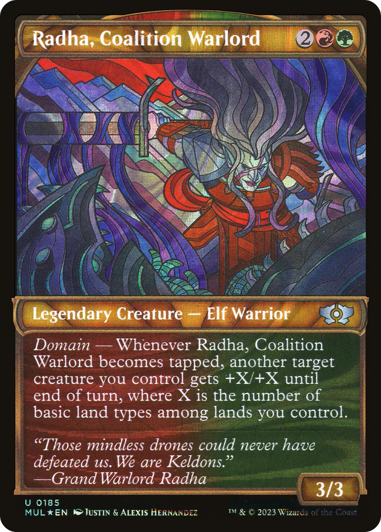 Radha, Coalition Warlord (Halo Foil) [Multiverse Legends] | Card Citadel