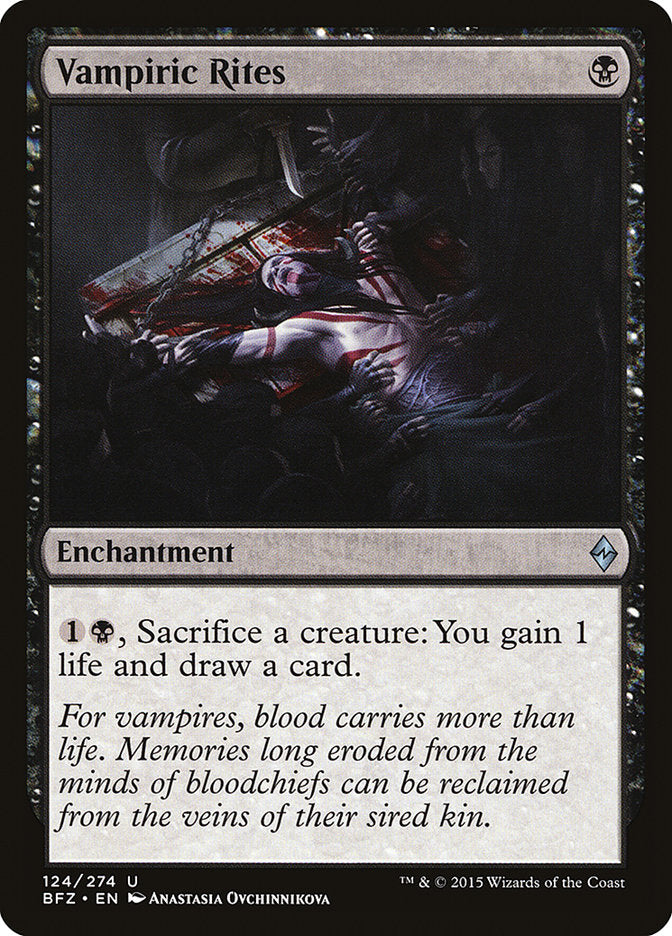 Vampiric Rites [Battle for Zendikar] | Card Citadel