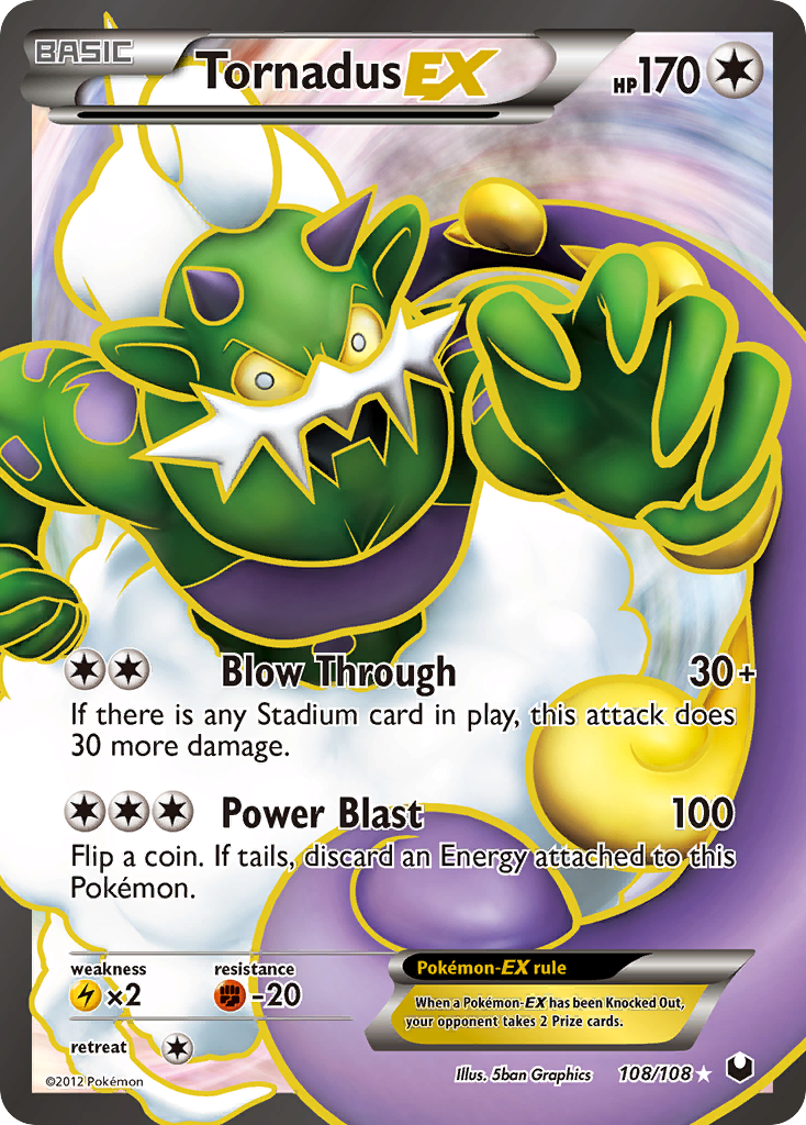 Tornadus EX (108/108) [Black & White: Dark Explorers] | Card Citadel