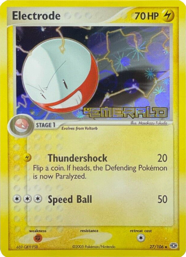 Electrode (27/106) (Stamped) [EX: Emerald] | Card Citadel