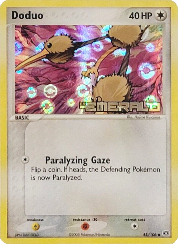 Doduo (45/106) (Stamped) [EX: Emerald] | Card Citadel