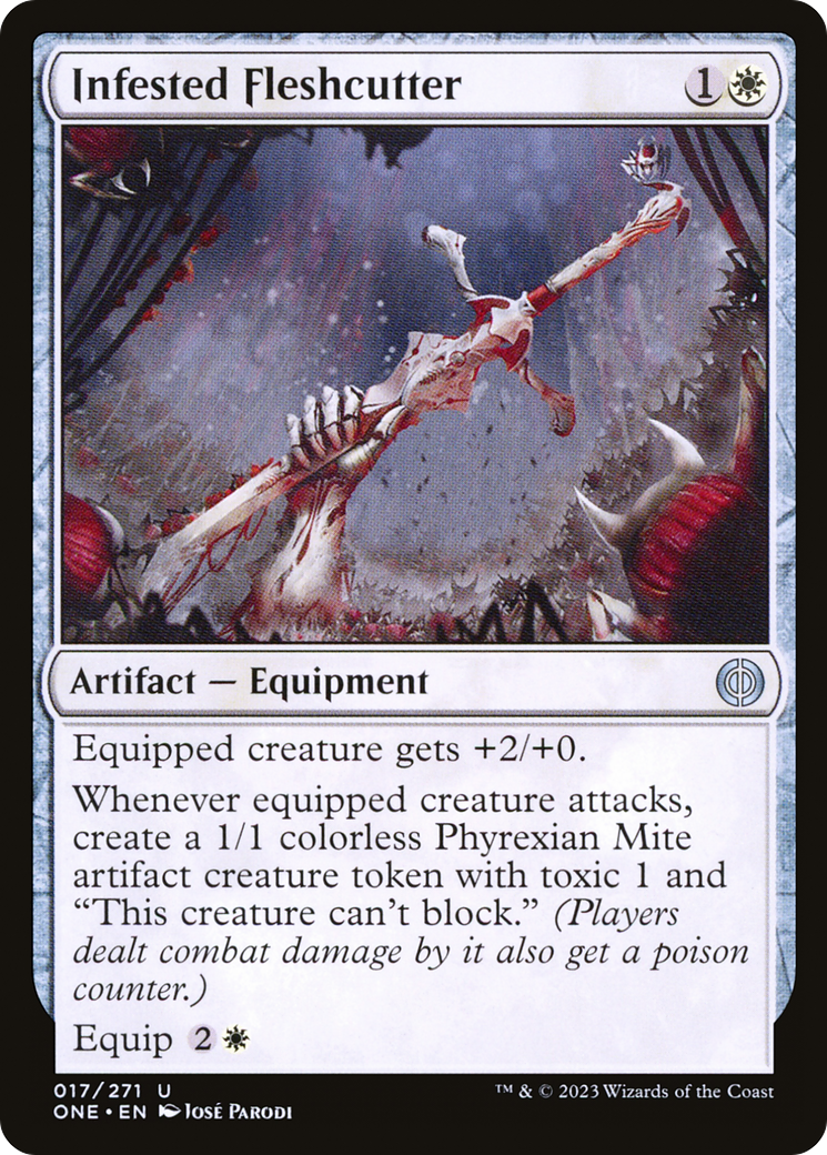 Infested Fleshcutter [Phyrexia: All Will Be One] | Card Citadel