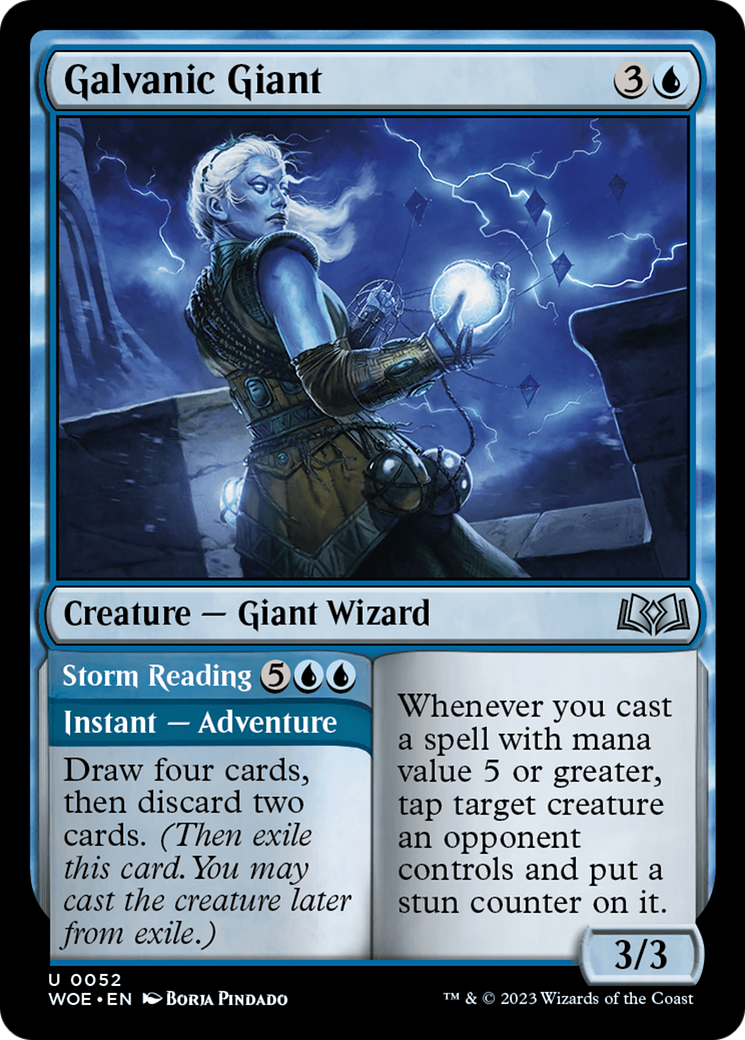 Galvanic Giant // Storm Reading [Wilds of Eldraine] | Card Citadel
