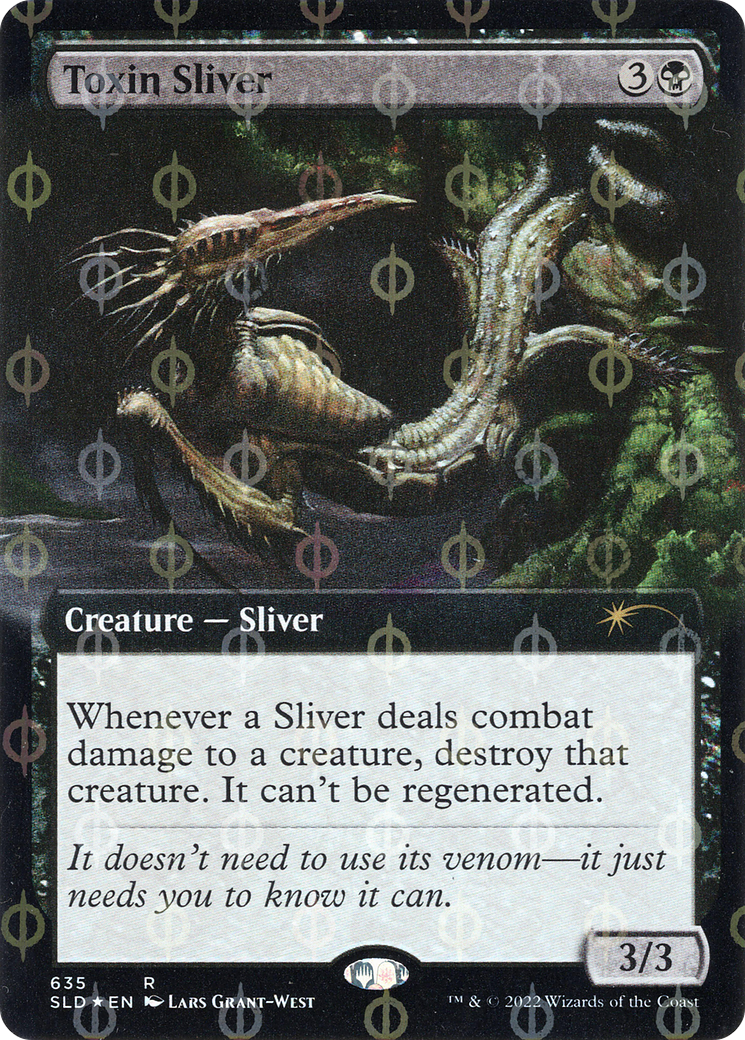 Toxin Sliver (Extended Art) (Step-and-Compleat Foil) [Secret Lair Drop Promos] | Card Citadel