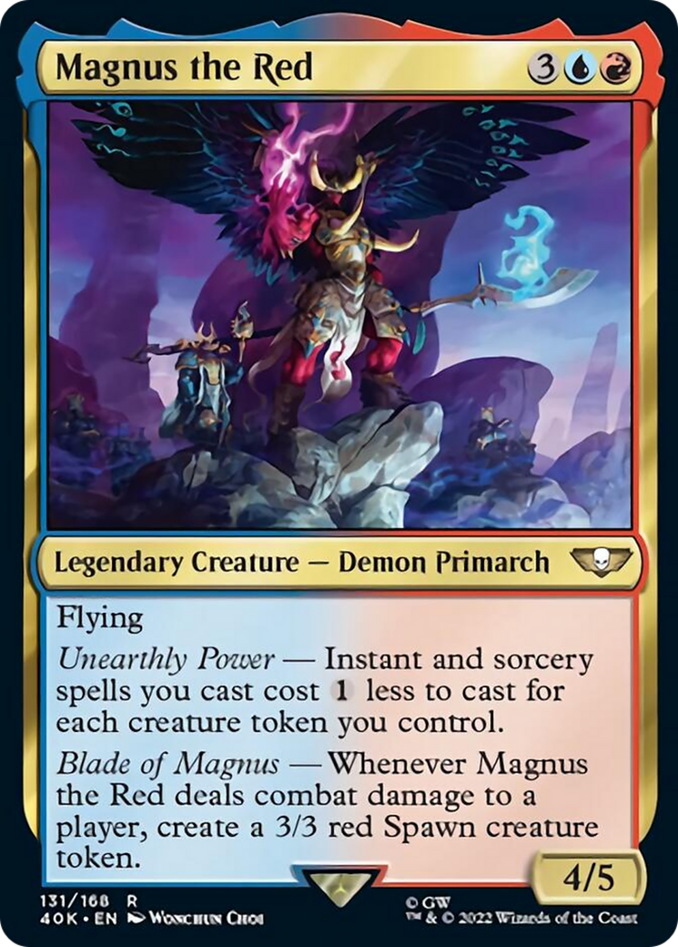 Magnus the Red (Surge Foil) [Universes Beyond: Warhammer 40,000] | Card Citadel