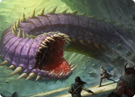 Purple Worm Art Card [Dungeons & Dragons: Adventures in the Forgotten Realms Art Series] | Card Citadel