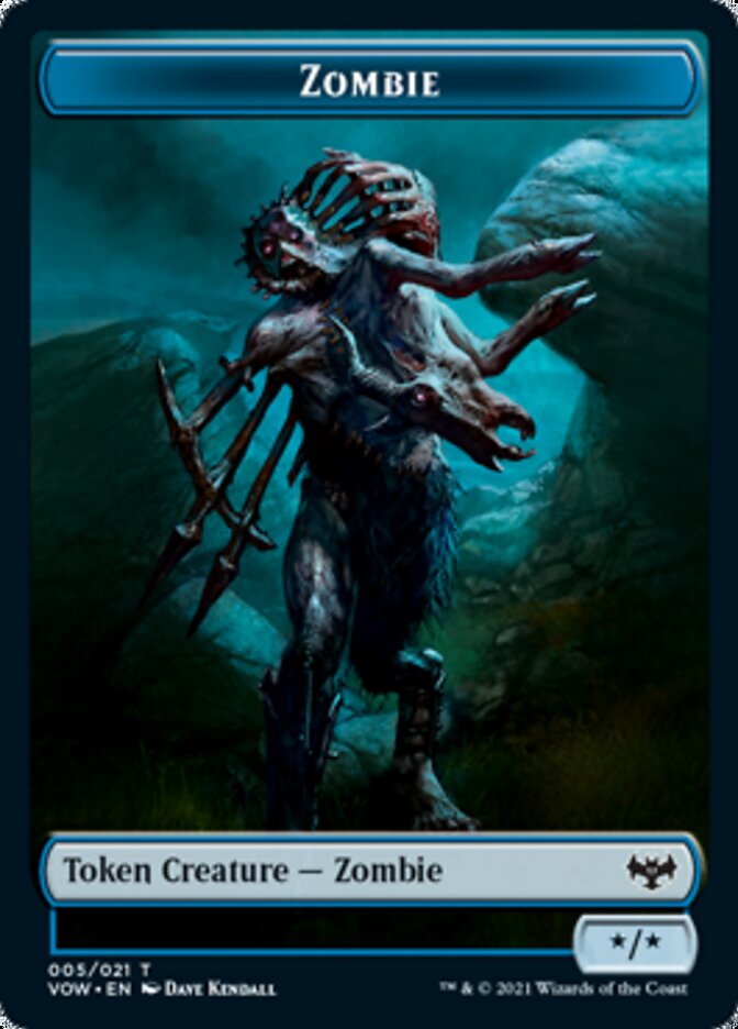 Zombie Token (005) [Innistrad: Crimson Vow Tokens] | Card Citadel