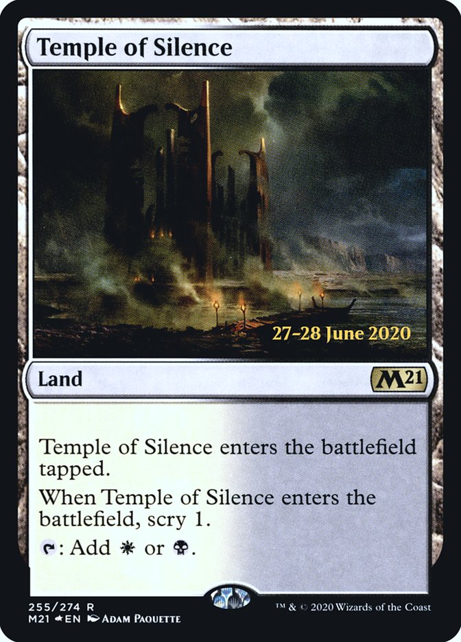 Temple of Silence  [Core Set 2021 Prerelease Promos] | Card Citadel