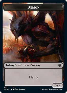 Demon // Demon Double-Sided Token [Starter Commander Decks] | Card Citadel
